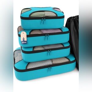 SHACKE PAK Blue Packing Cubes Set of 4